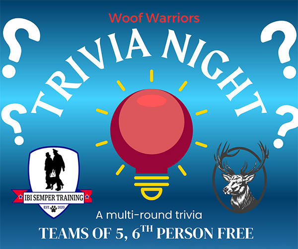 Woof Warriors Trivia Night